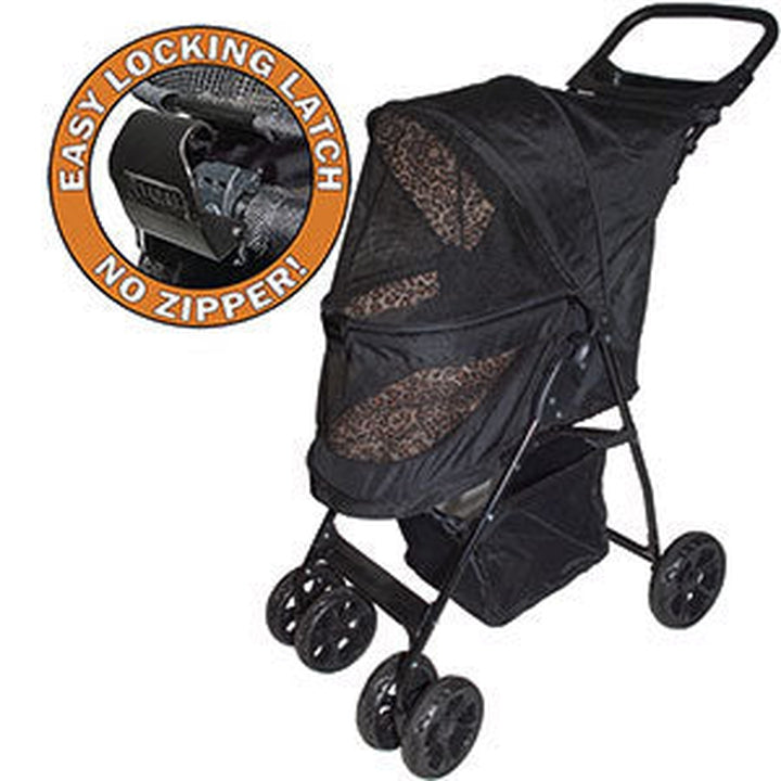 no zip dog stroller Happy Trails Lite No-Zip Pet Stroller, Jaguar