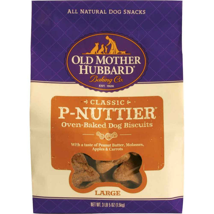 Old Mother Hubbard by Wellness Classic Original P-Nuttier Large Oven-Baked Biscuits Dog Treats