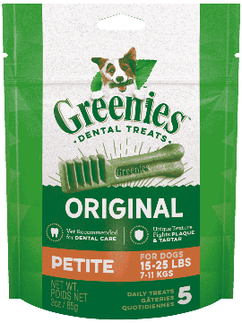 Golosinas dentales frescas Greenies para perros