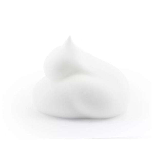 white foam on white background