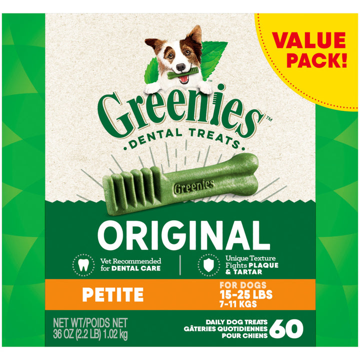 Golosinas dentales frescas Greenies para perros