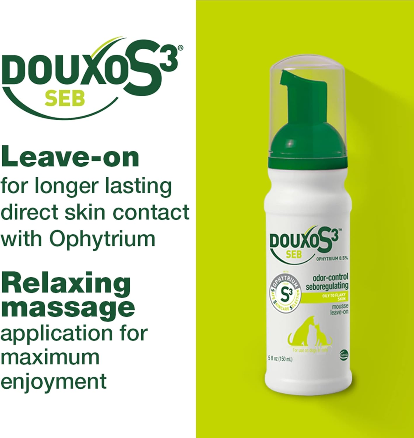 Douxo S3 SEB Mousse - Relief for Seborrhea (Oily to Flaky Skin)