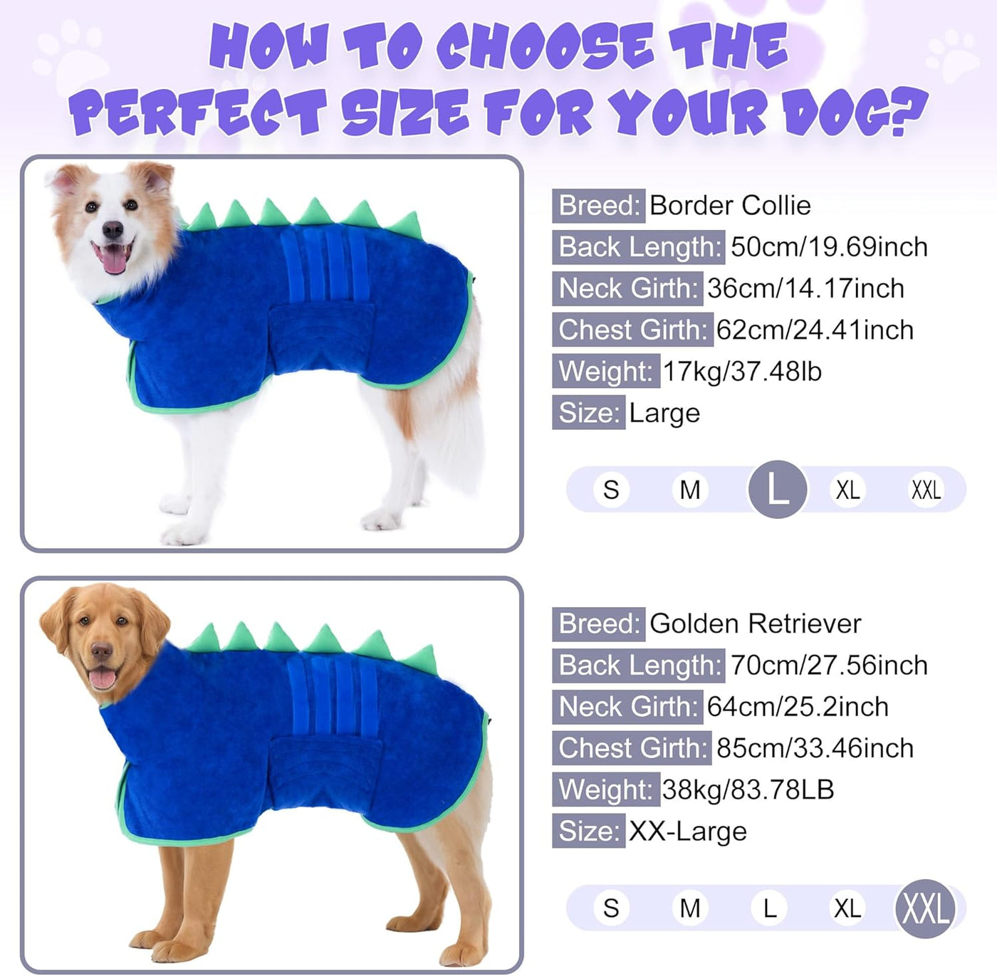 Dinosaur Dog Bath Towel