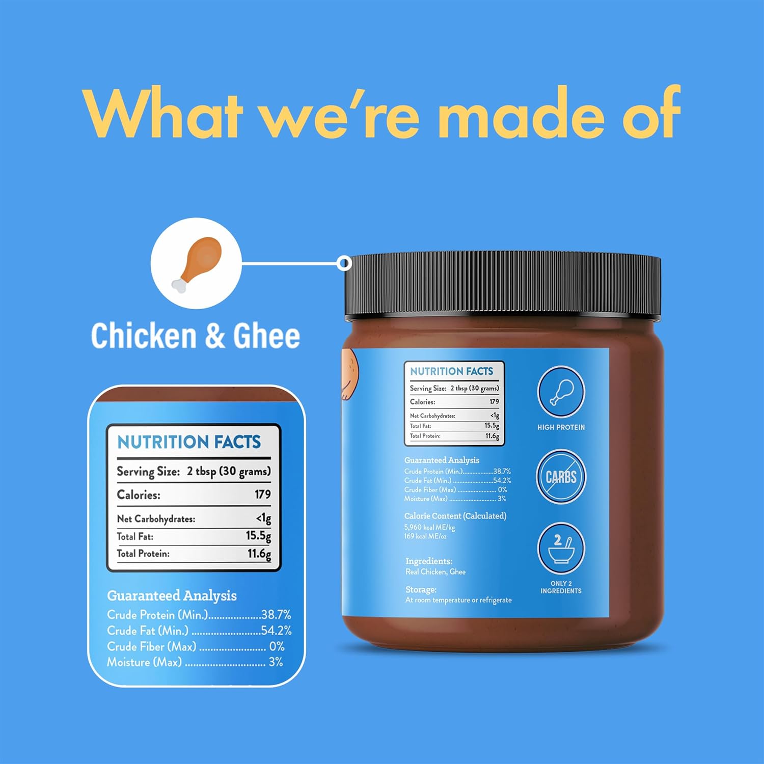 Chicken and Ghee Meat Spread, 12oz Jar