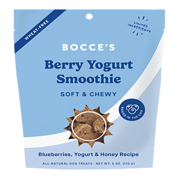 Bocce's Bakery Berry Yogurt Smoothie Soft & Chewy Dog Treats