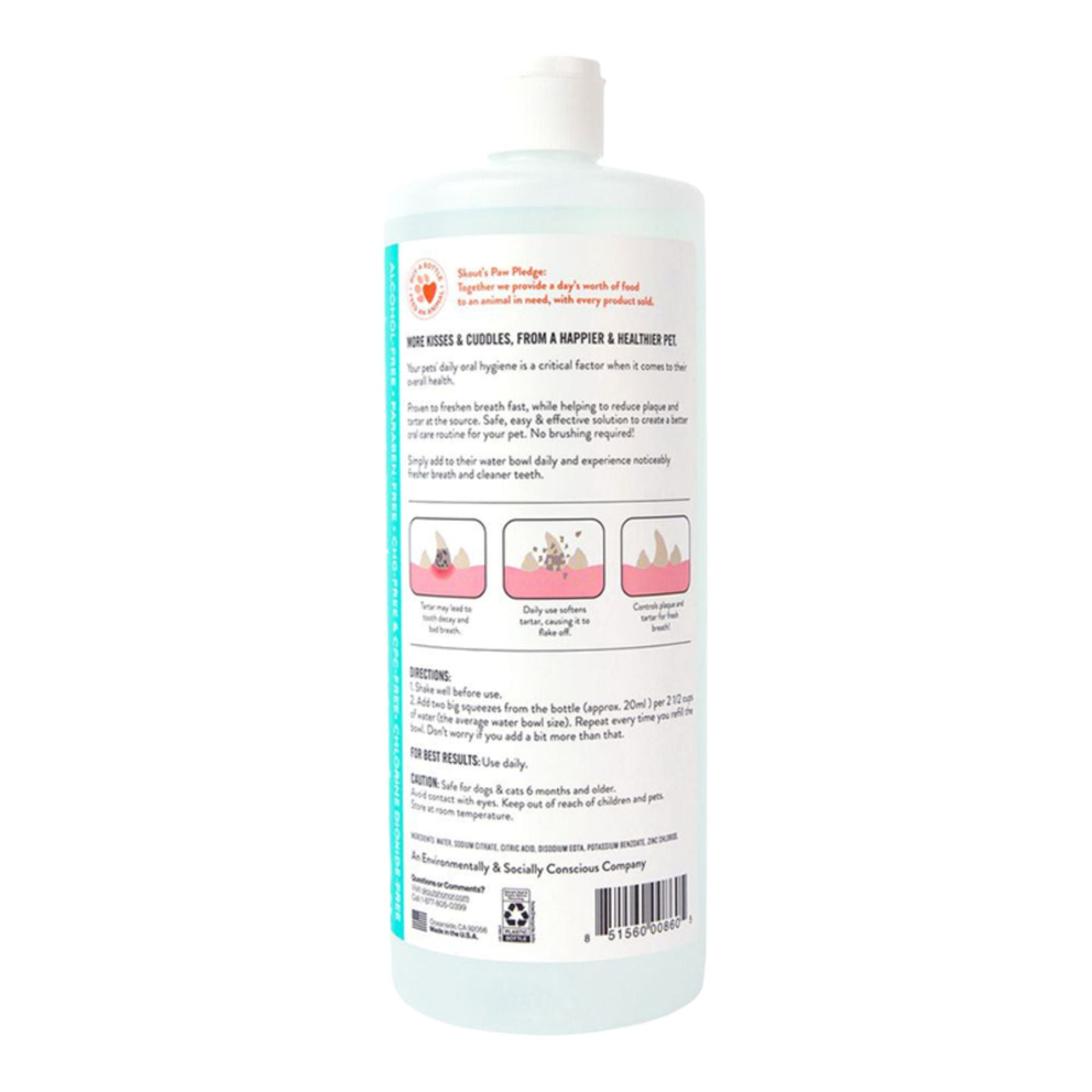 Skout's Honor Dog Flavorless Water Additive 32oz.