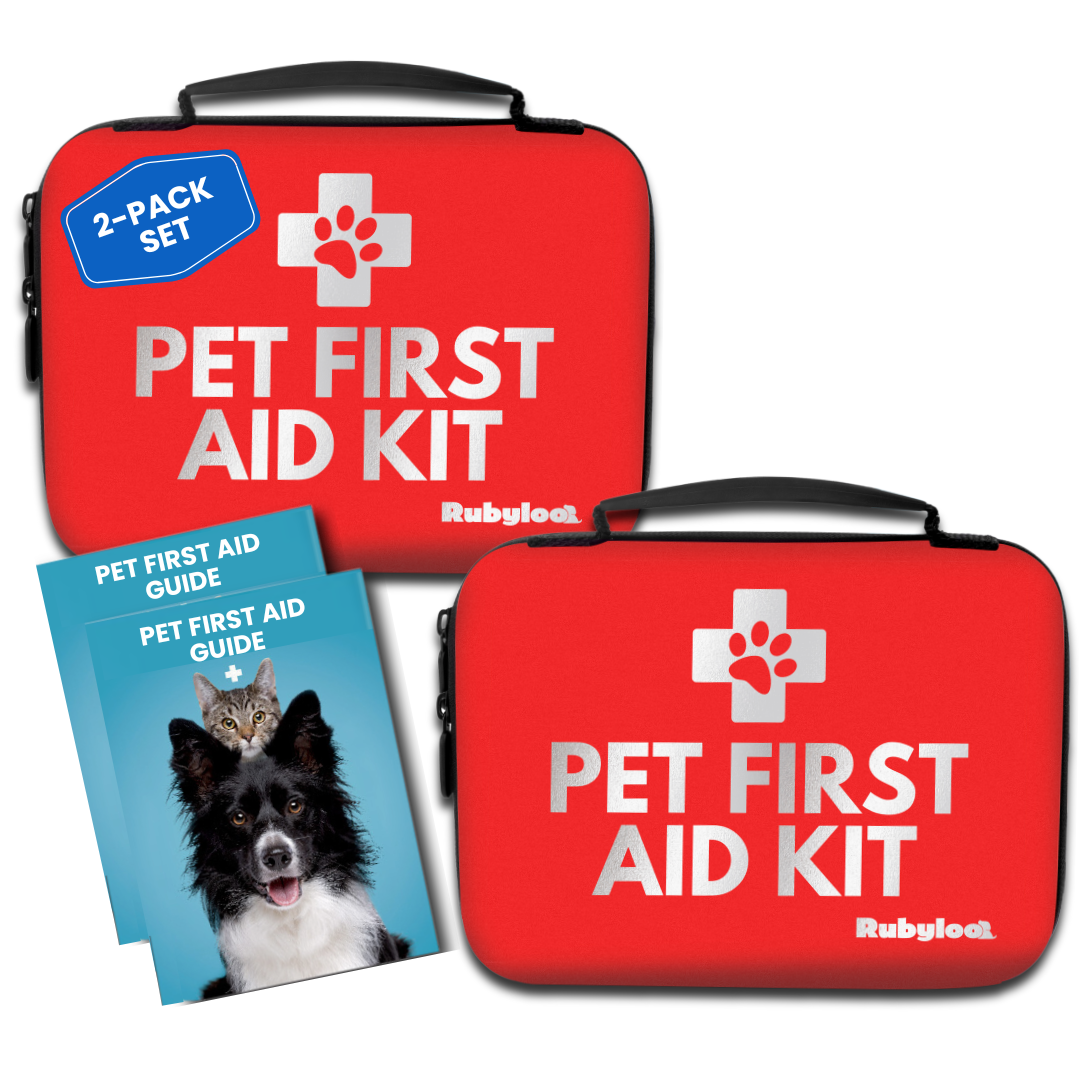 Rubyloo Pet First Aid Kit for Dogs & Cats with Vet-Approved Essentials