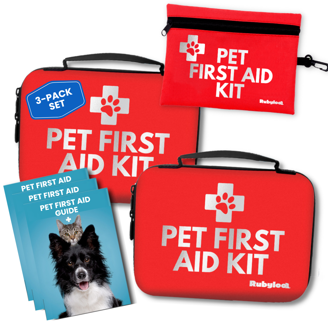 Rubyloo Pet First Aid Kit for Dogs & Cats with Vet-Approved Essentials