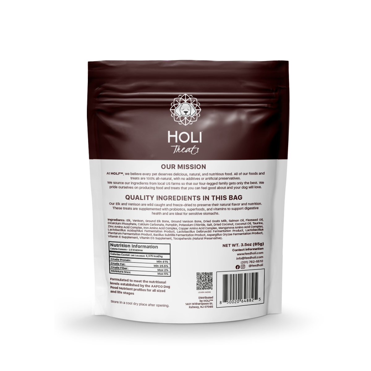 HOLI Elk & Venison Dog Treats
