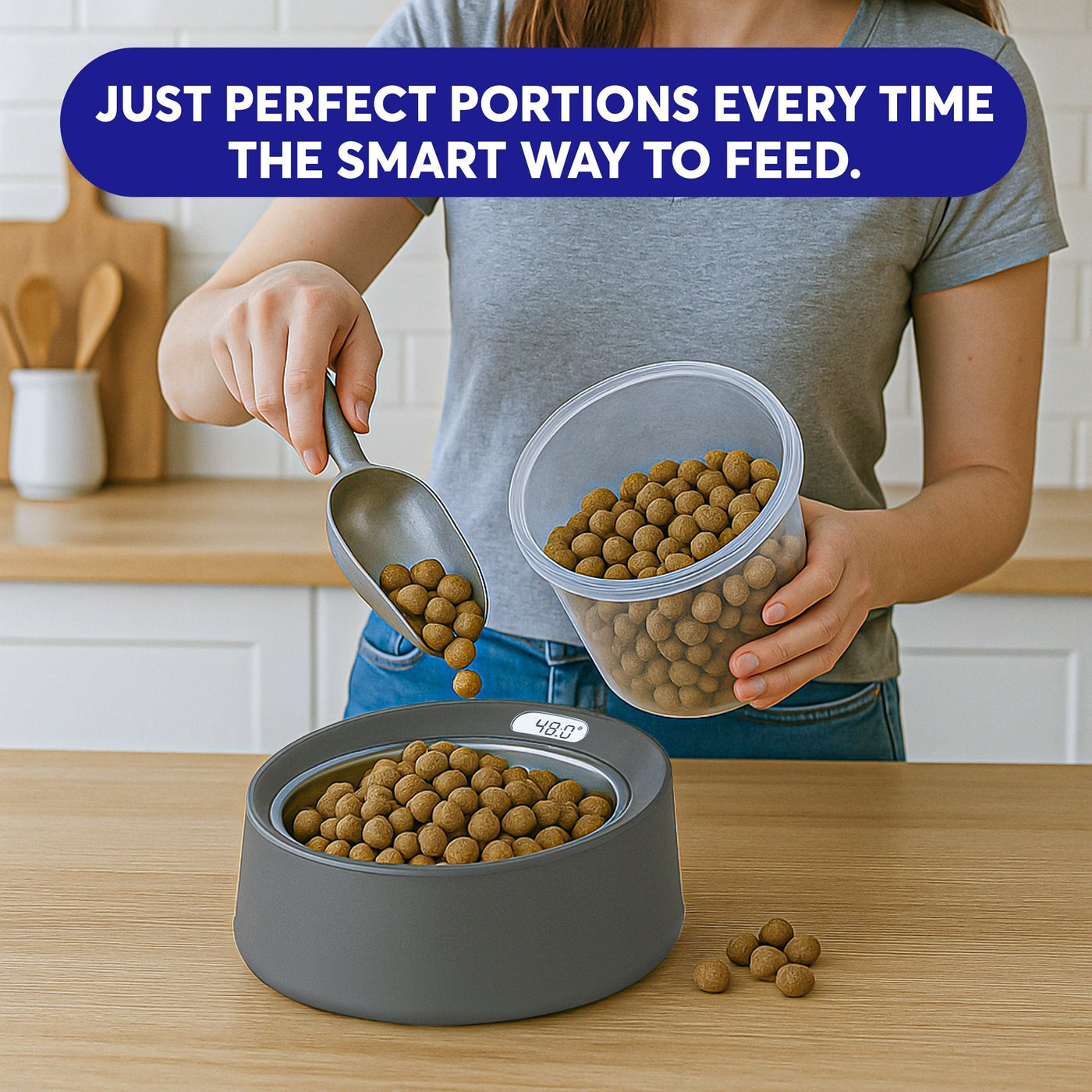Dog Food Scale and Bowl