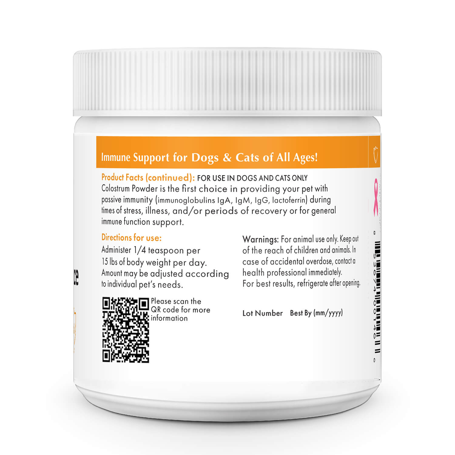 Wholistic Pet Organics Pure Colostrum