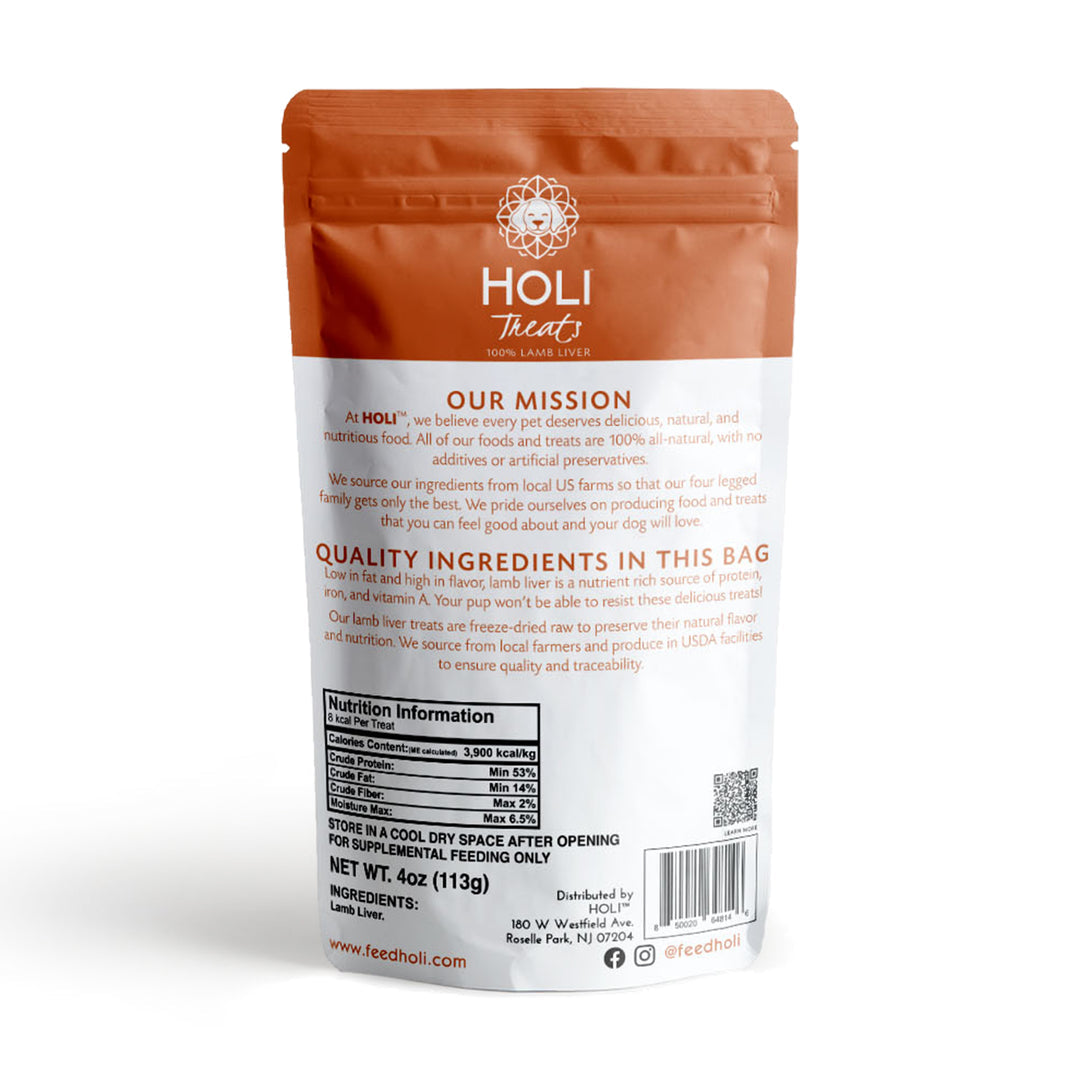 HOLI Freeze-Dried Lamb Liver Dog Treats