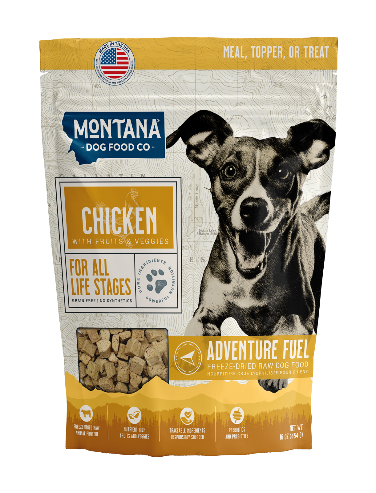 Montana Dog Food Co Grain-Free Chicken Freeze-dried Raw Adventure Fuel Dog Food