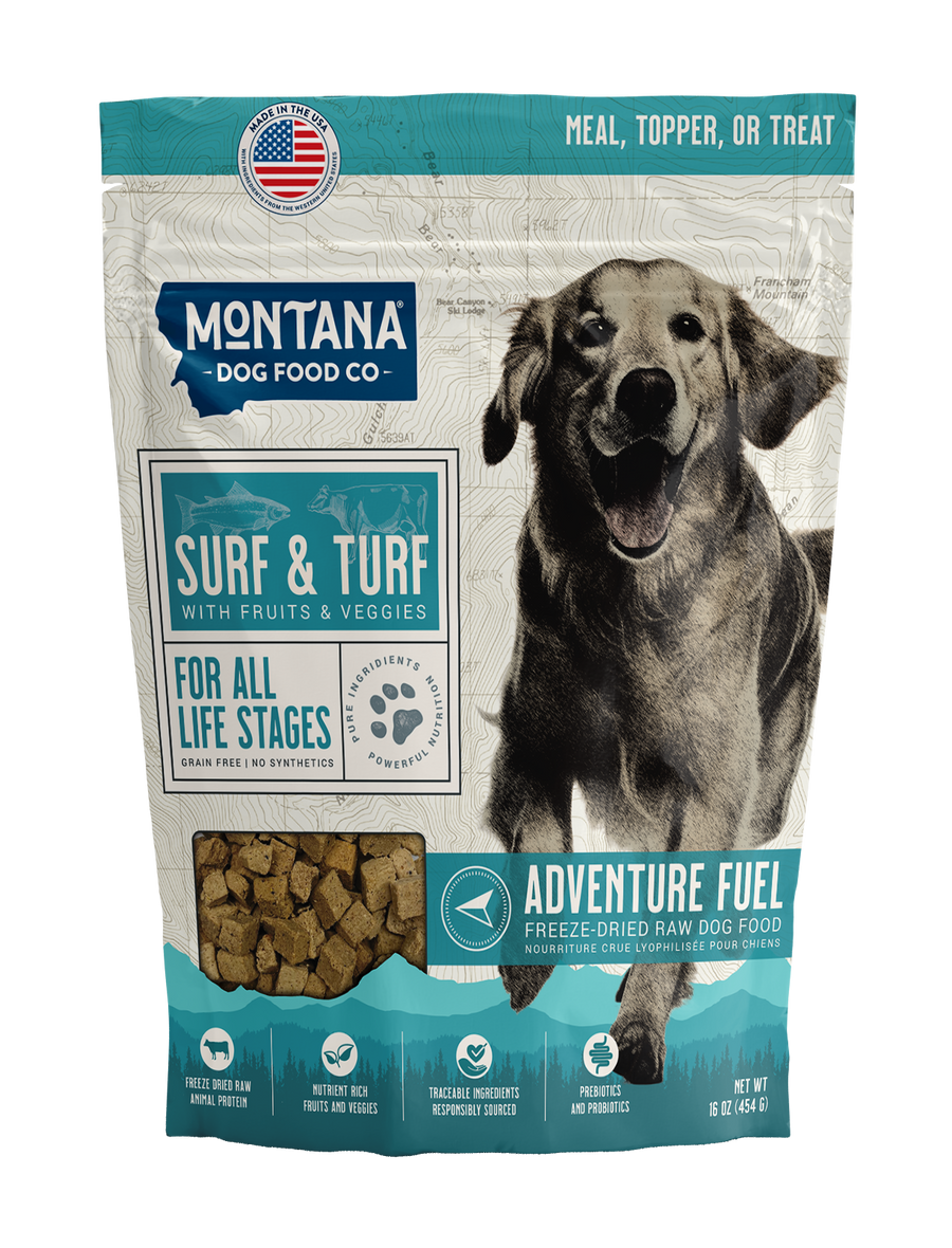 Montana Dog Food Co. Grain-free Surf & Turf Freeze-dried Raw Adventure Fuel