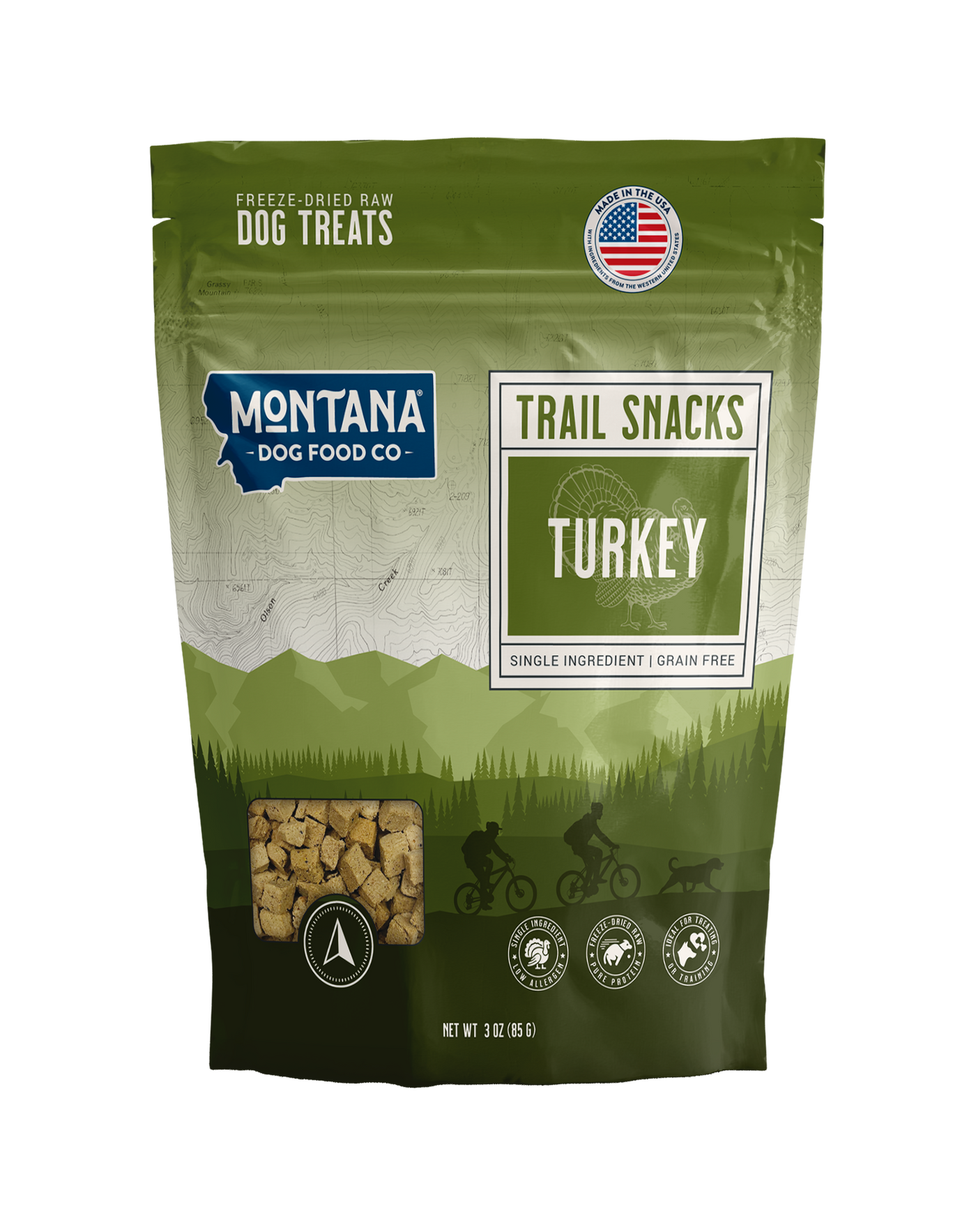 Montana Dog Food Co Turkey Liver Freeze-dried Raw Trail Snacks (Treats) for Dogs 3oz