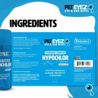PET EYEZ™️Eye and Ear Wipes with Hypochor