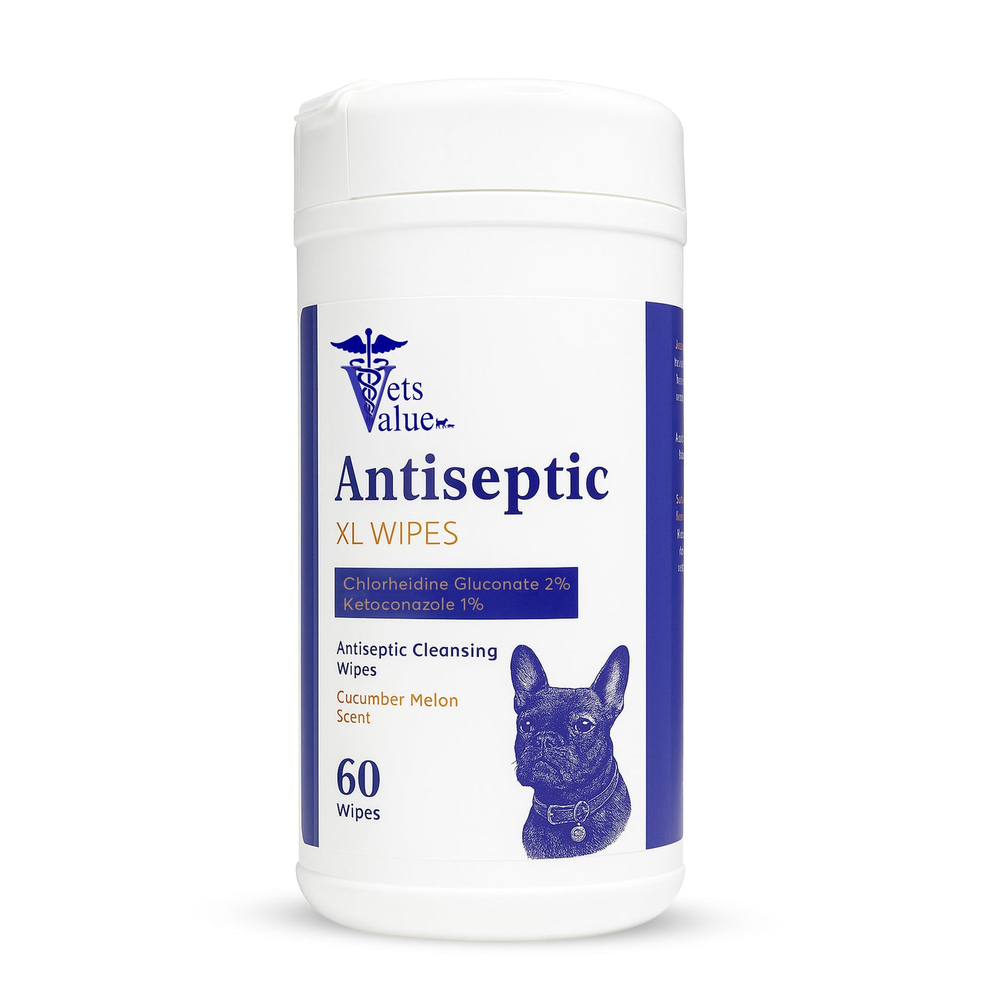 Extra Large Pet Wipes for Dogs & Cats – Hypoallergenic, Deodorizing Grooming Wipes for Paws, Butt, Ears & Eyes – Aloe & Vitamin E for Sensitive Skin – Travel-Friendly Cleaning (60ct, Made in USA)