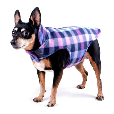 Purple Check Fargo Fleece Reversible Jacket