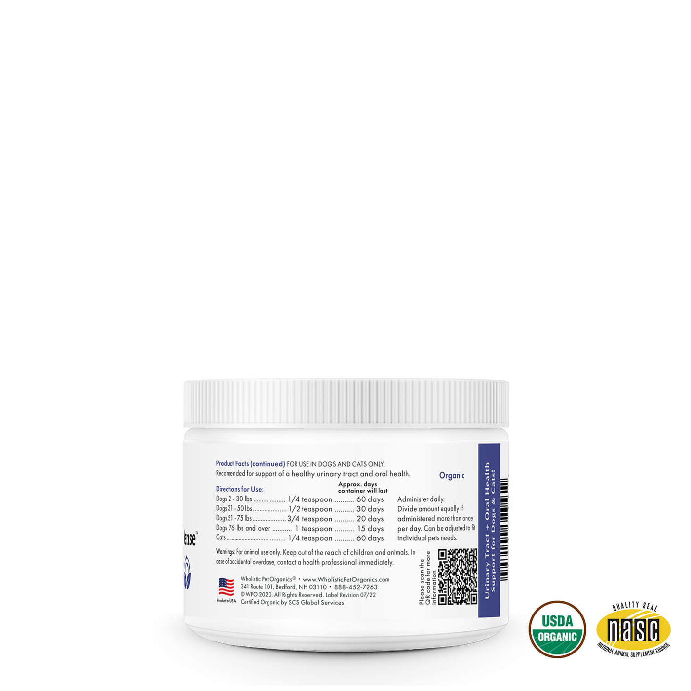 Wholistic Pet Organics WholeCran Intense™ for Antioxidant Support