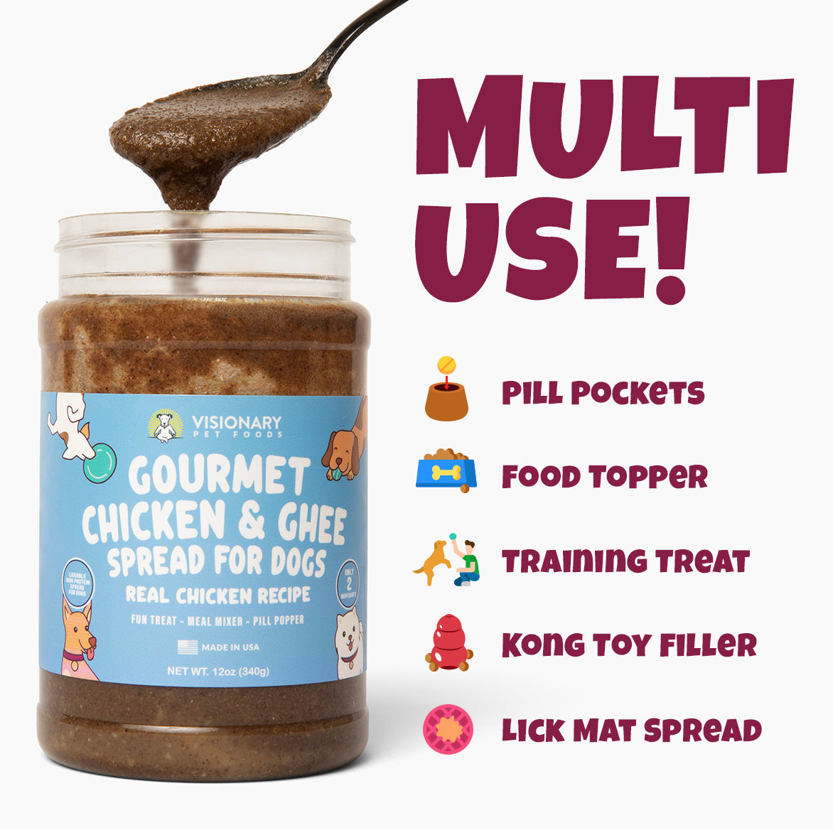 Chicken and Ghee Meat Spread, 12oz Jar