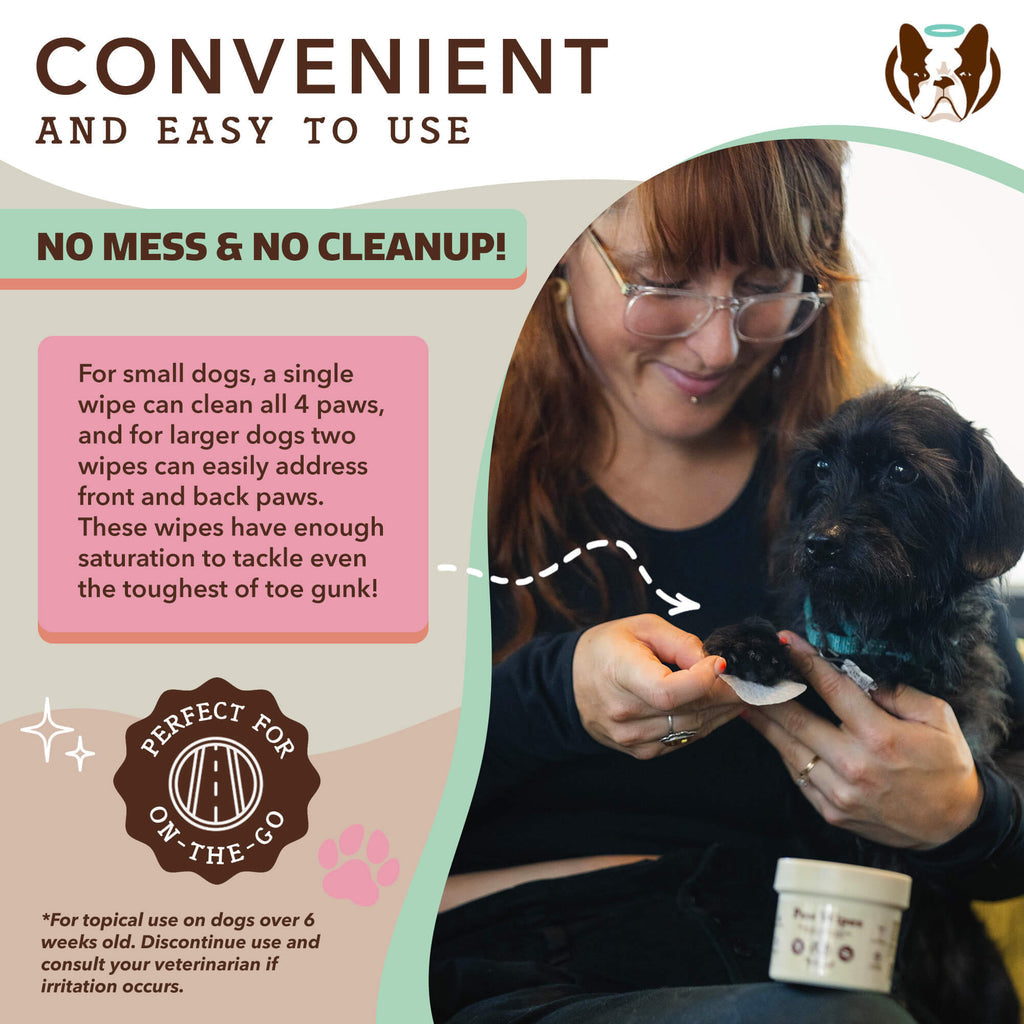 Natural Dog Company Paw Wipes for Dogs
