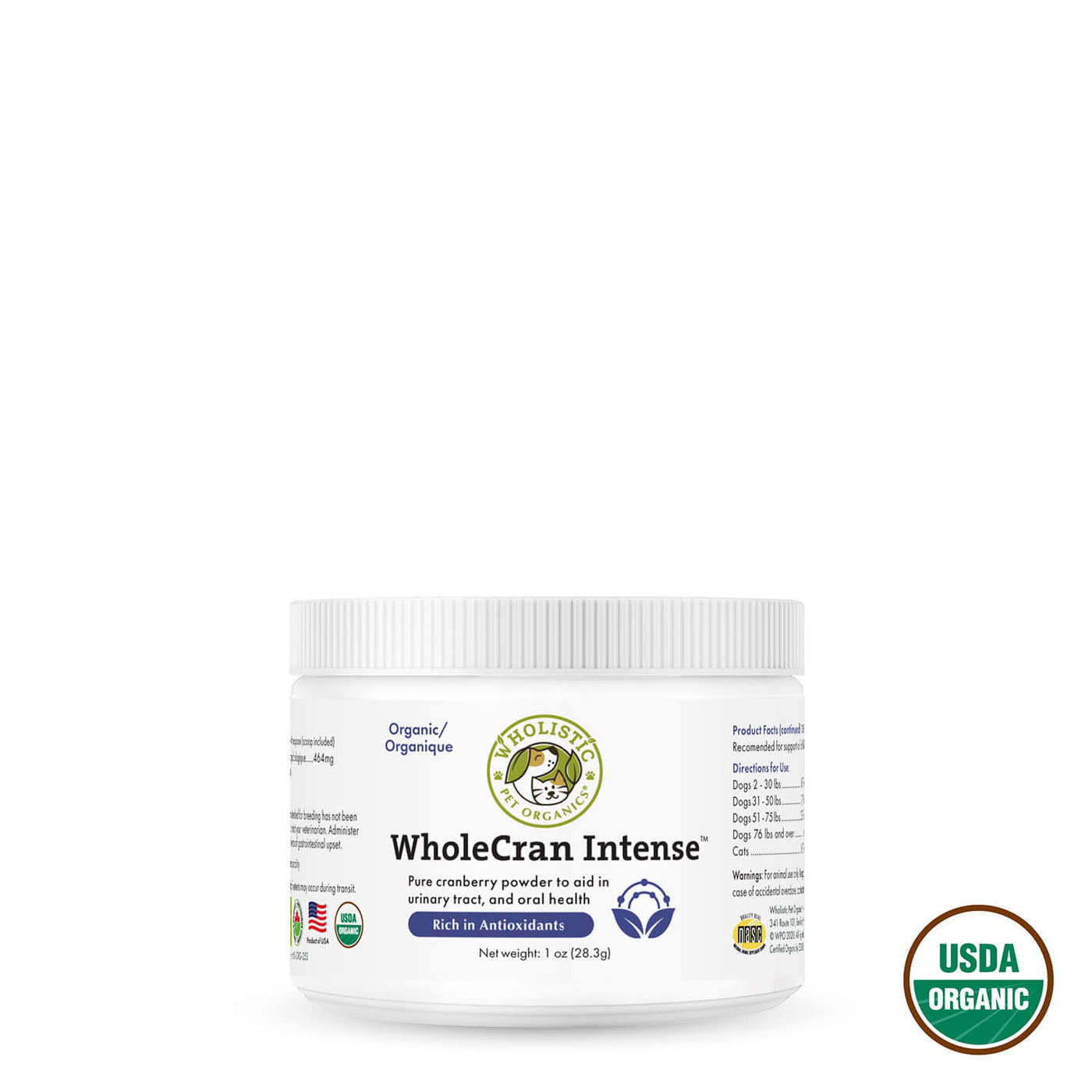Wholistic Pet Organics WholeCran Intense™ for Antioxidant Support
