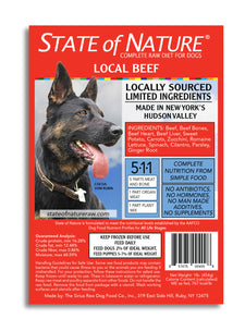 State Of Nature Raw Dog Food