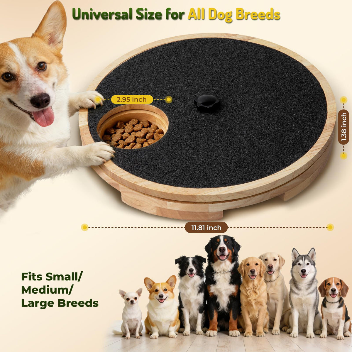 Pet Zen Dog Nail Scratch Board With Treat Box For Nail Care