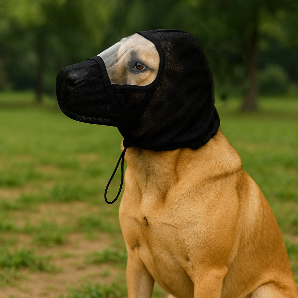 Pet Zen Dog Mesh Protective Mask Hood | Face Jail
