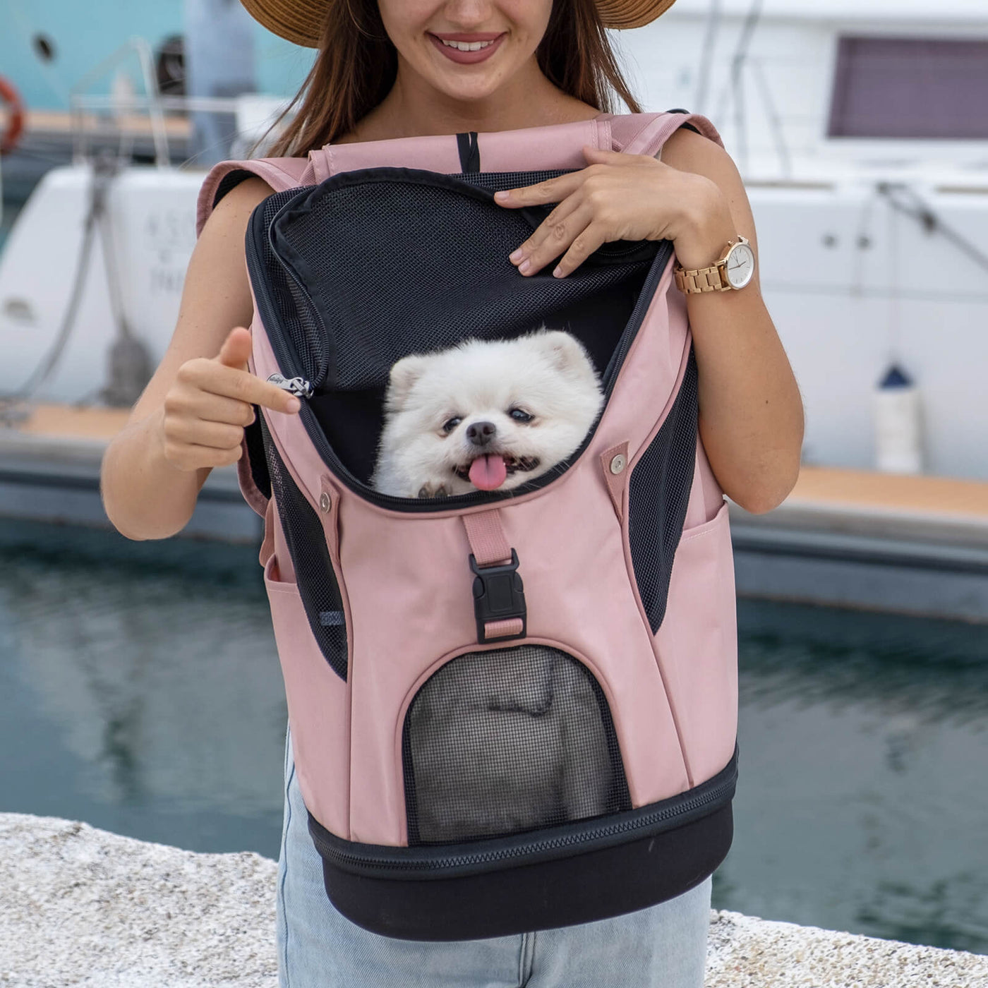Ultralight Pro Pet Backpack Carrier, Front-Facing Cat-Dog Travel Bag