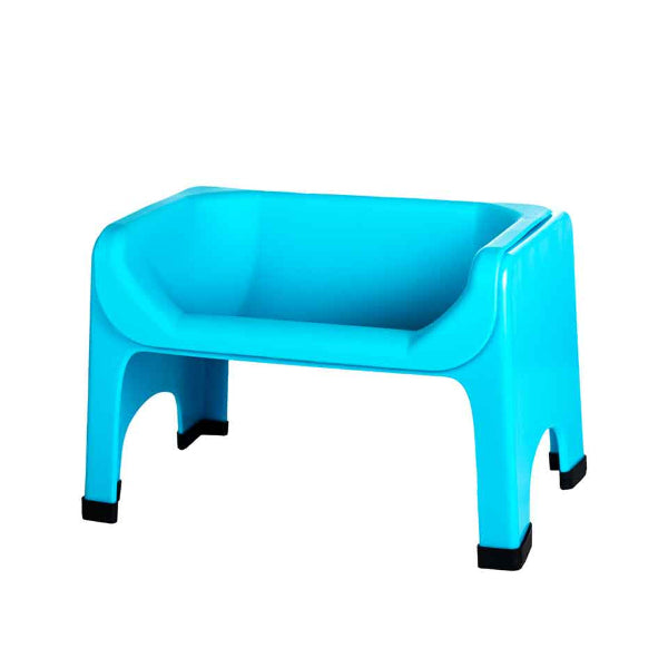 Blue children's chair on a white background