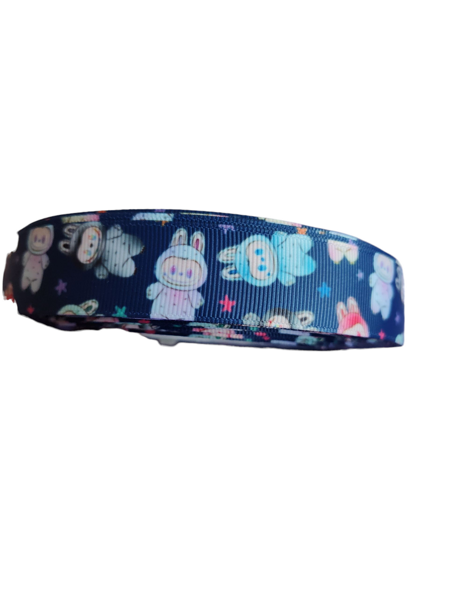 Monsters Labubu Inspired Nylon Dog Collar