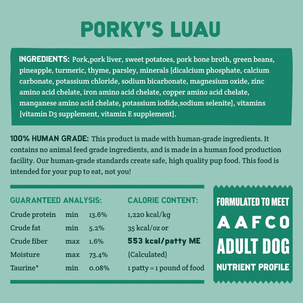 A Pup Above Porky's Luau