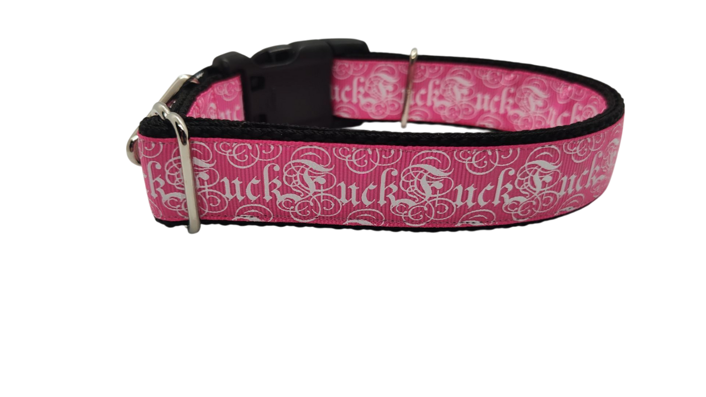 F*ck Nylon Dog Collar