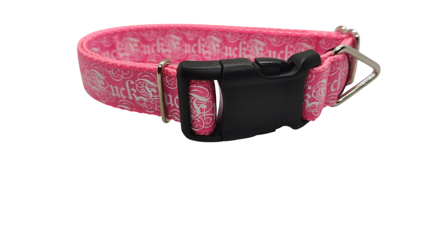 F*ck Nylon Dog Collar