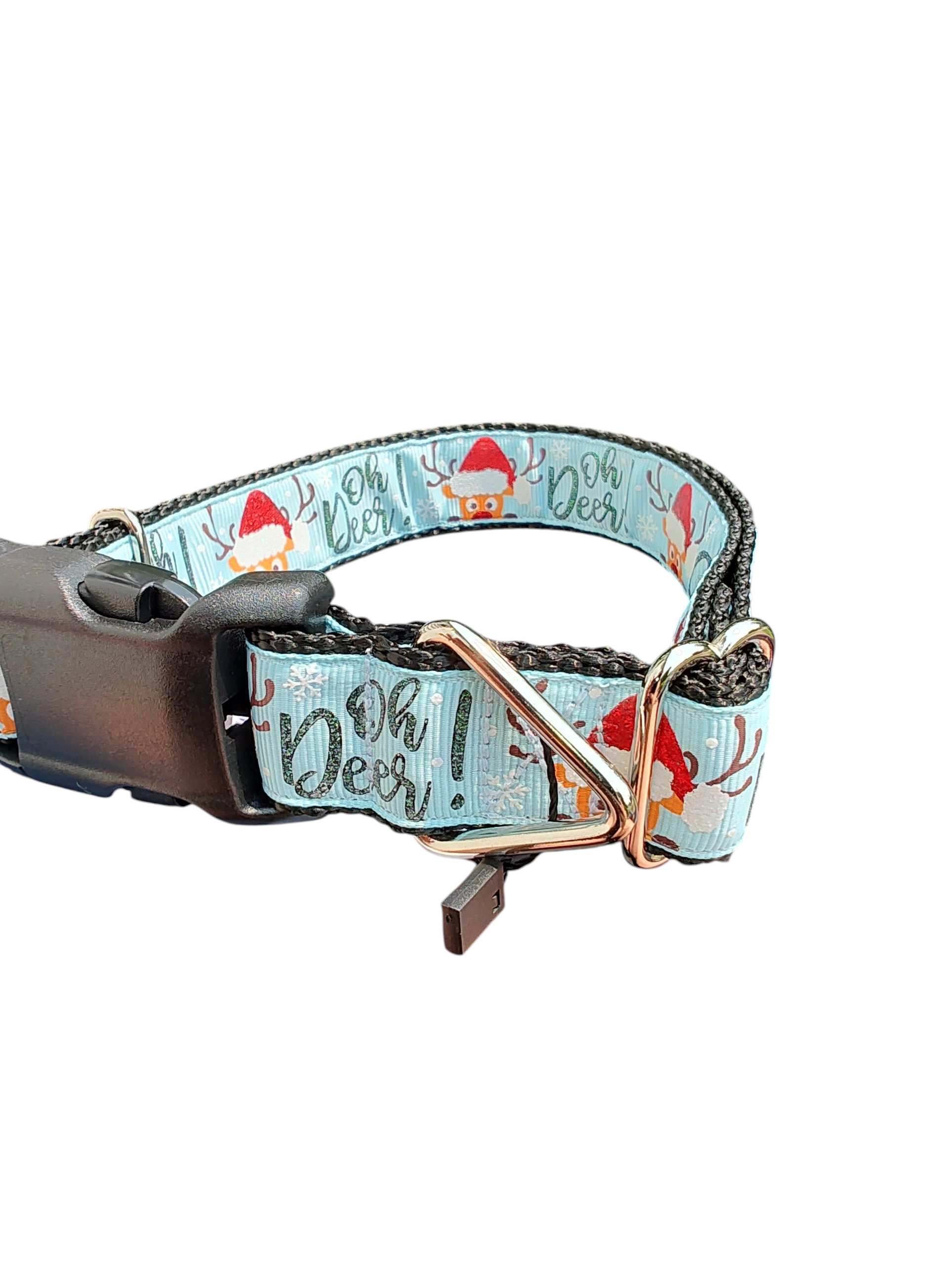 Oh Deer! Nylon Dog Collar