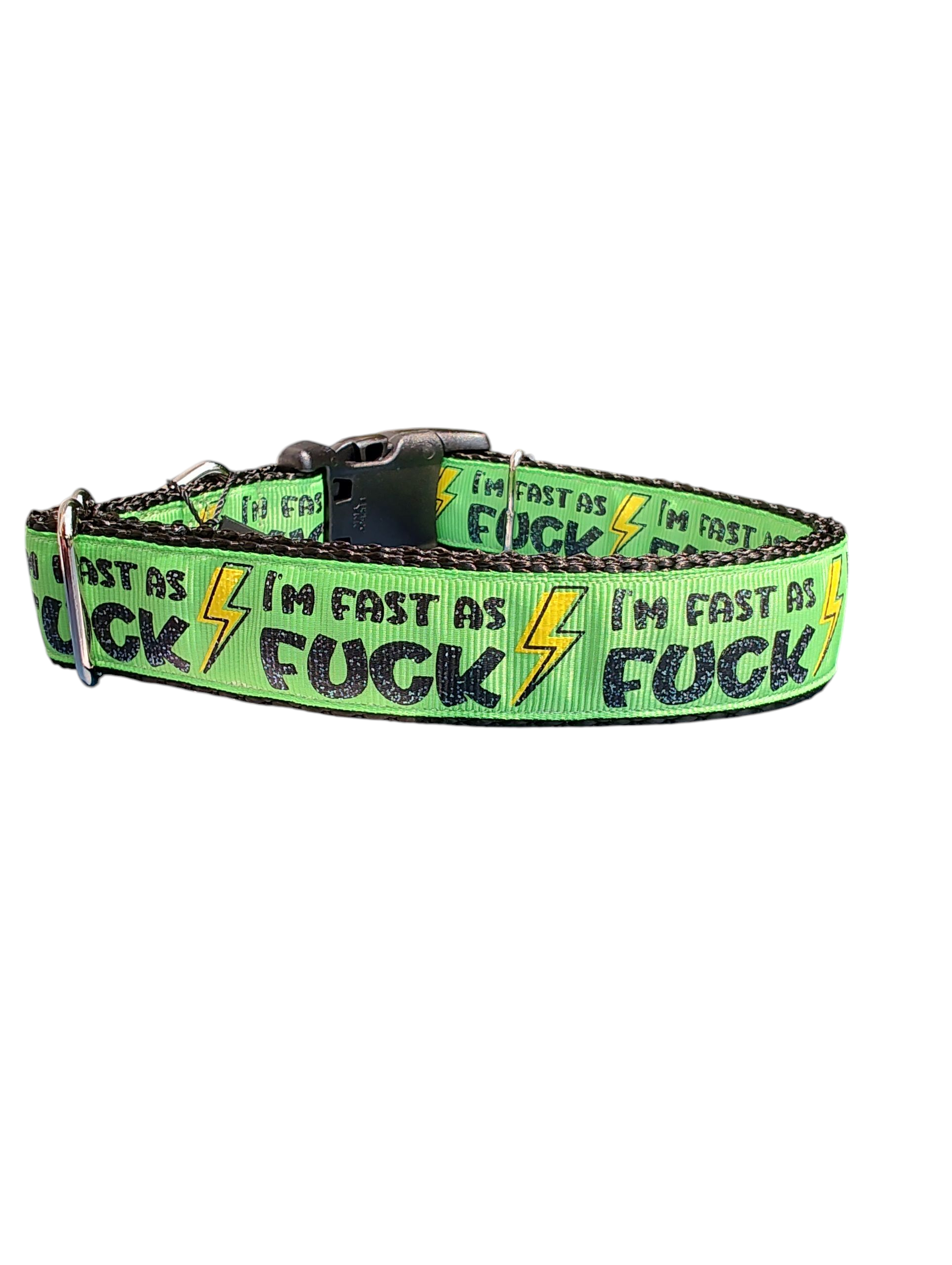 Fast As F*ck Nylon Dog Collar