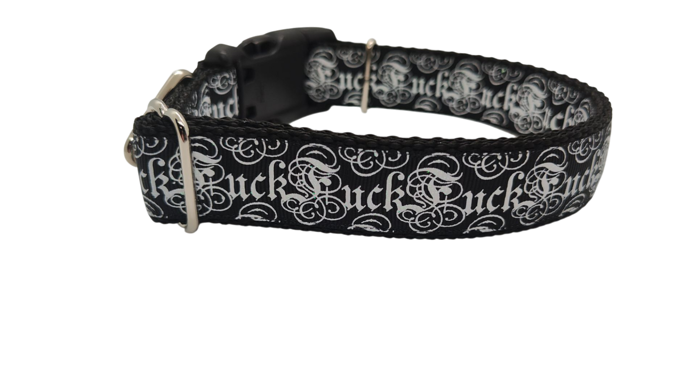 F*ck Nylon Dog Collar