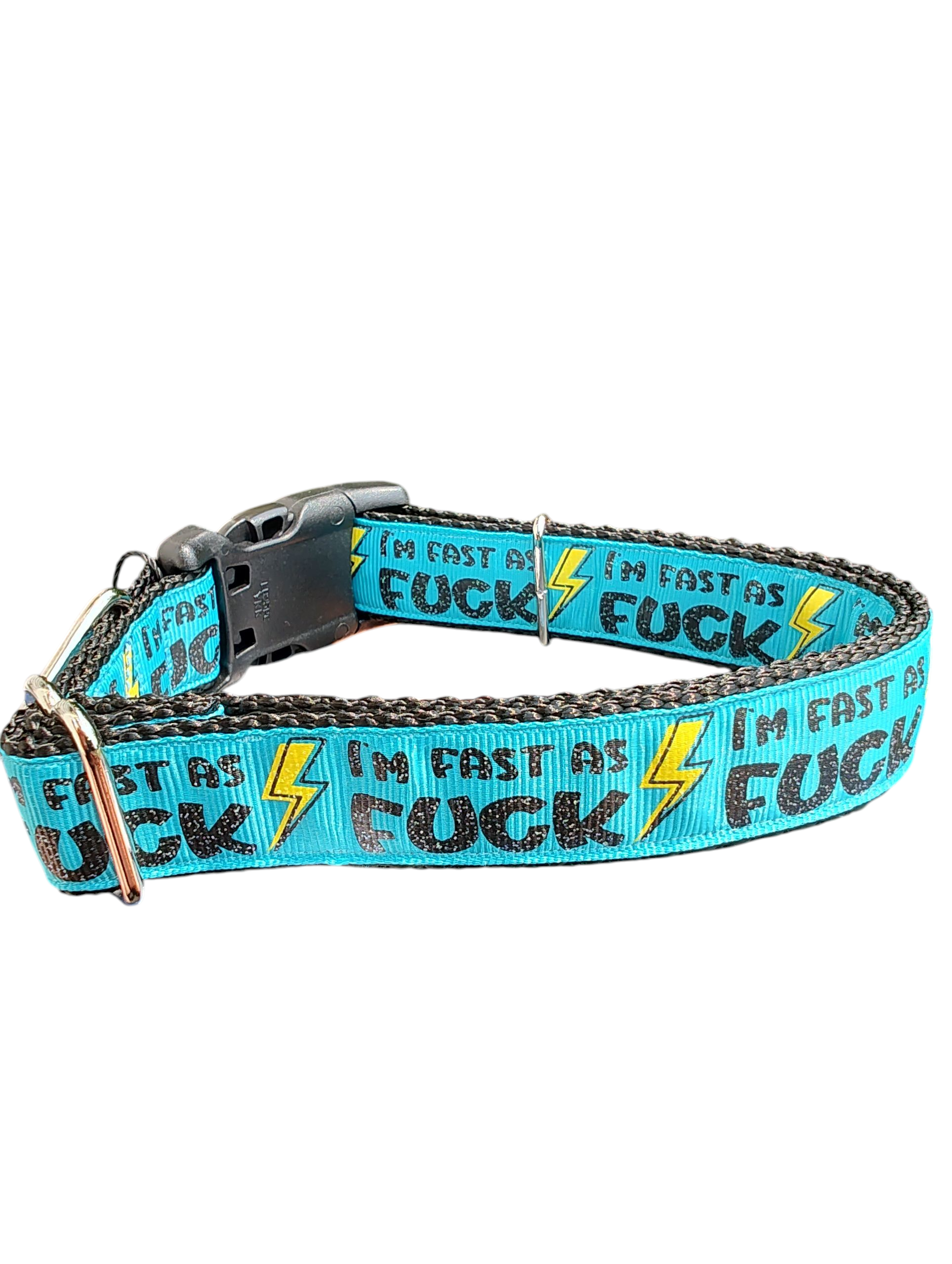 Fast As F*ck Nylon Dog Collar