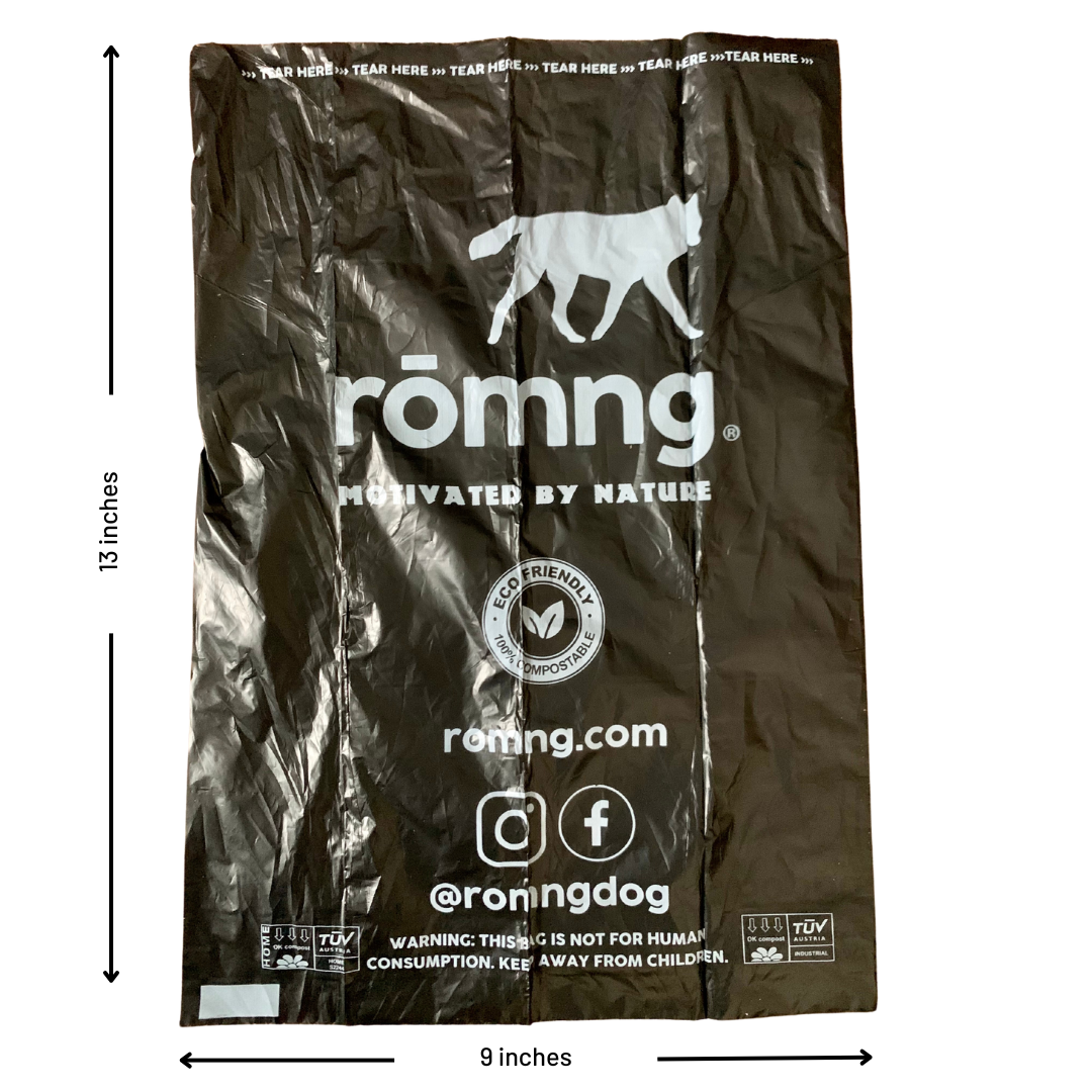 Rōmng Compostable Plant-Based Dog Poop Bags