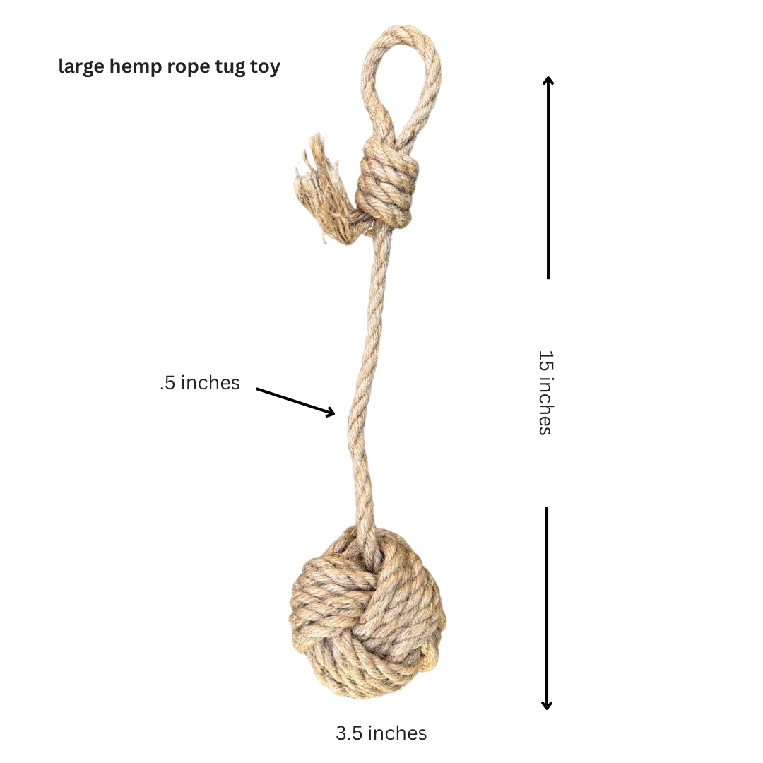 rōmng Hemp Rope Dog Tug Toy