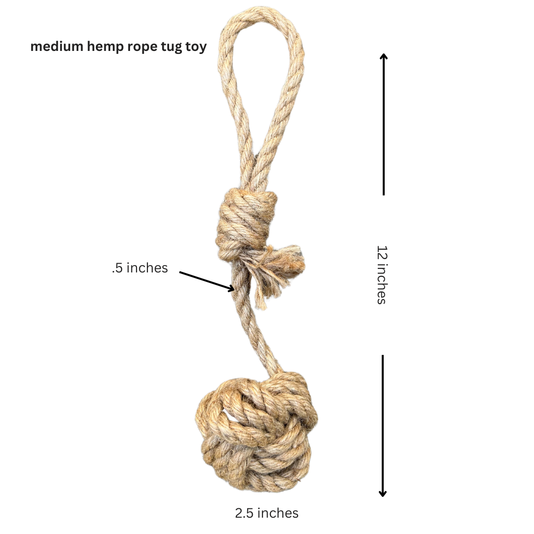rōmng Hemp Rope Dog Tug Toy