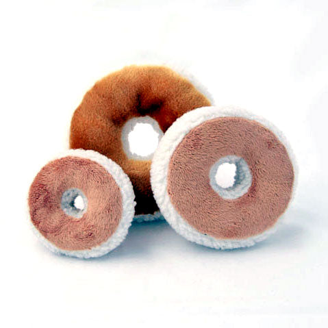 Bagel and Cream Cheese Dog Toy