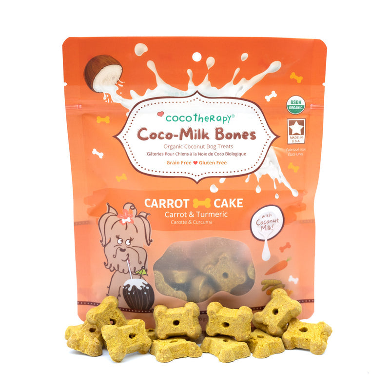 Coco-Milk Bones Carrot Cake Biscuit - Organic Coconut Treats