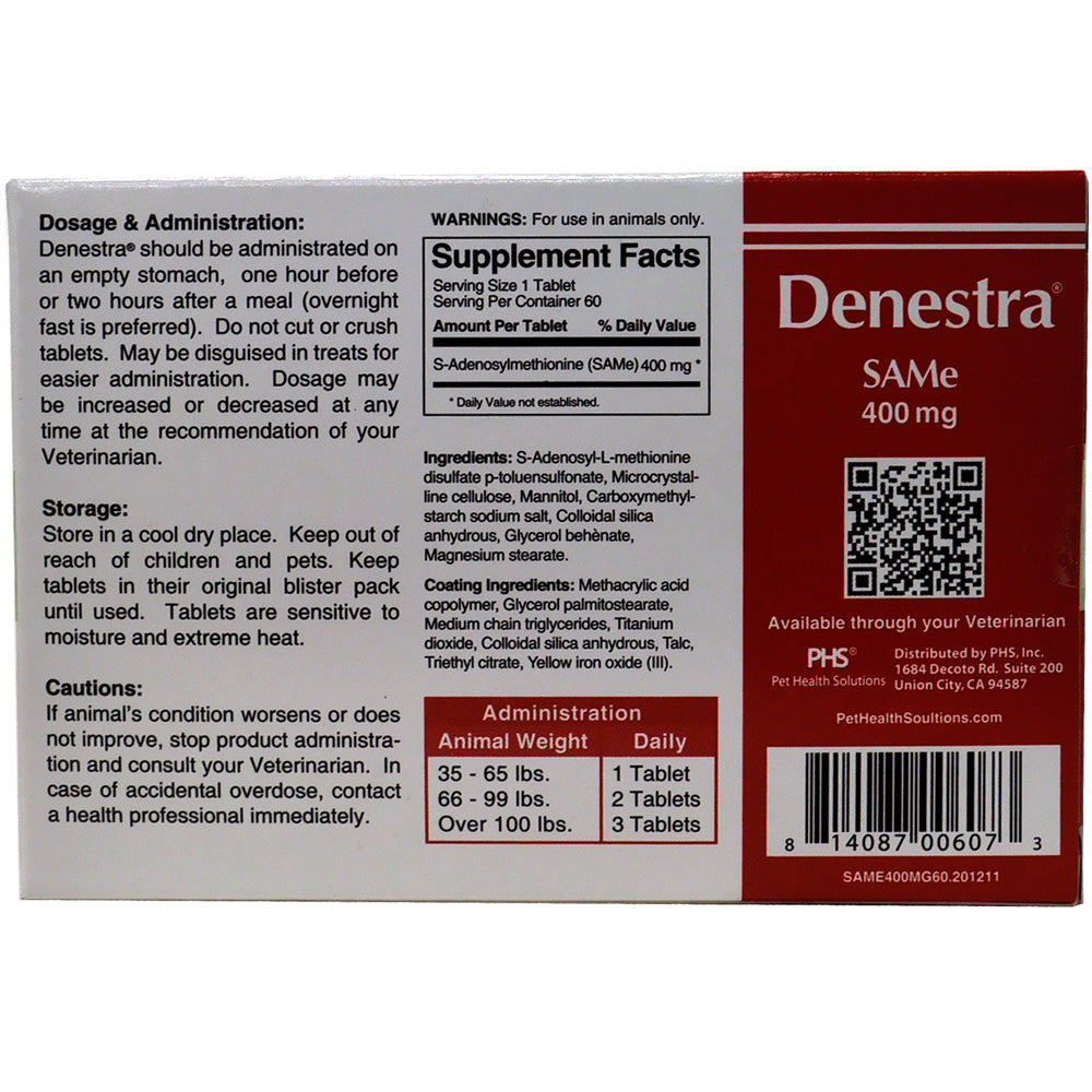 Denestra (SAMe) 400 mg (60 Tablets)