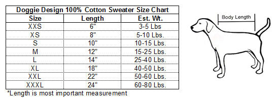 Doggie Designs Cable Knit Dog Sweater