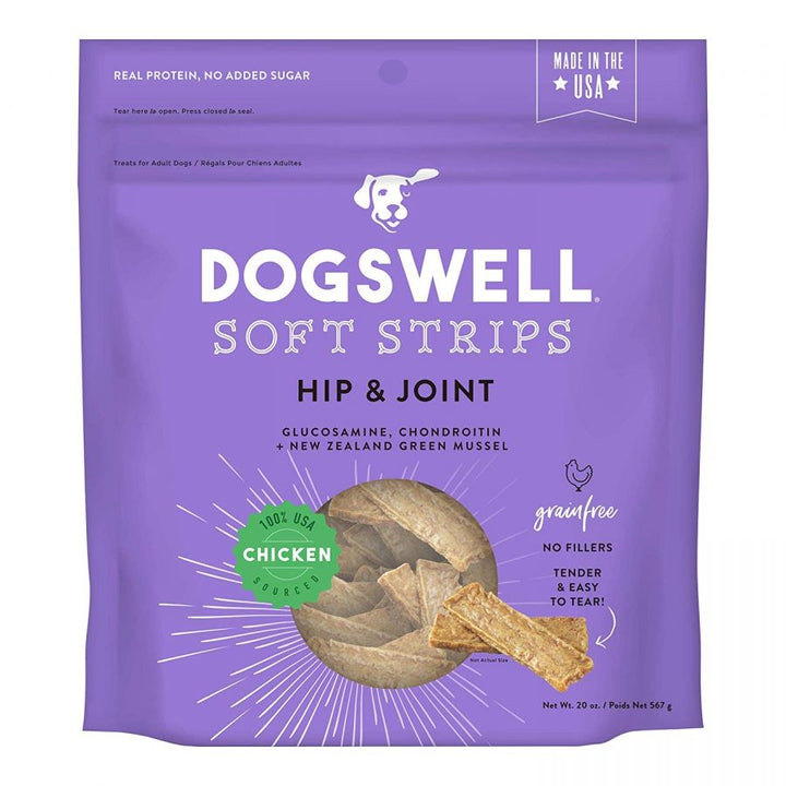 Dogswell Soft Strips Hip & Joint Dog Treats - Chicken