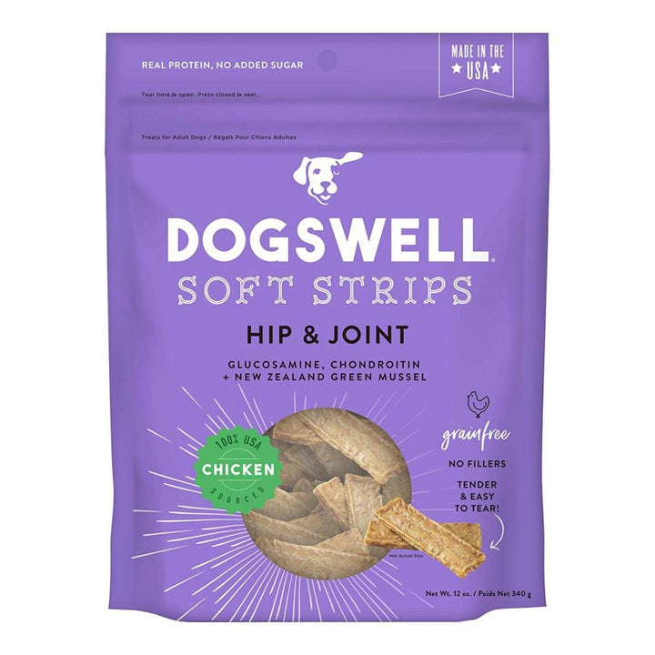 Dogswell Soft Strips Hip & Joint Dog Treats - Chicken