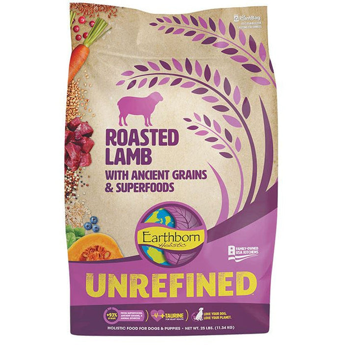 Earthborn Dog Unrefined Roasted Lamb with Ancient Grains 4lbs.
