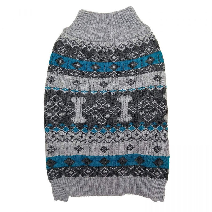 Fashion Pet Nordic Knit Dog Sweater - Gray